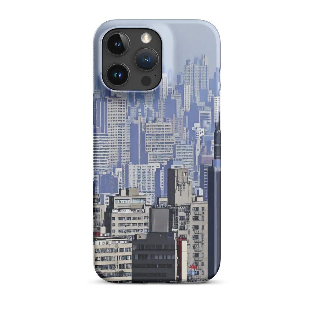 Urban Symphony: A Cityscape in Blues and Grays
