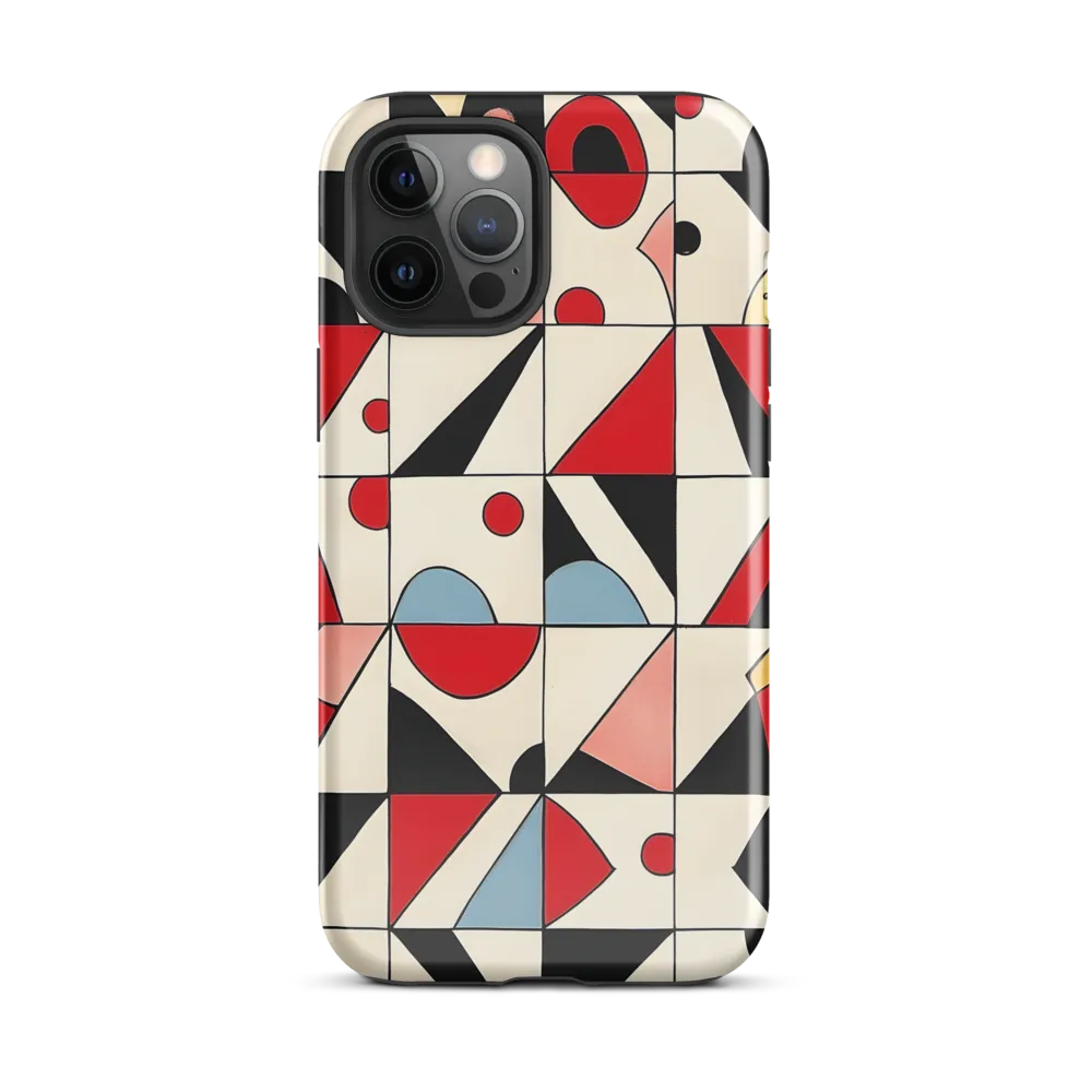 Dynamic Geometric Harmony | Phone Case |  12 Pro Max | Tough Case | Glossy