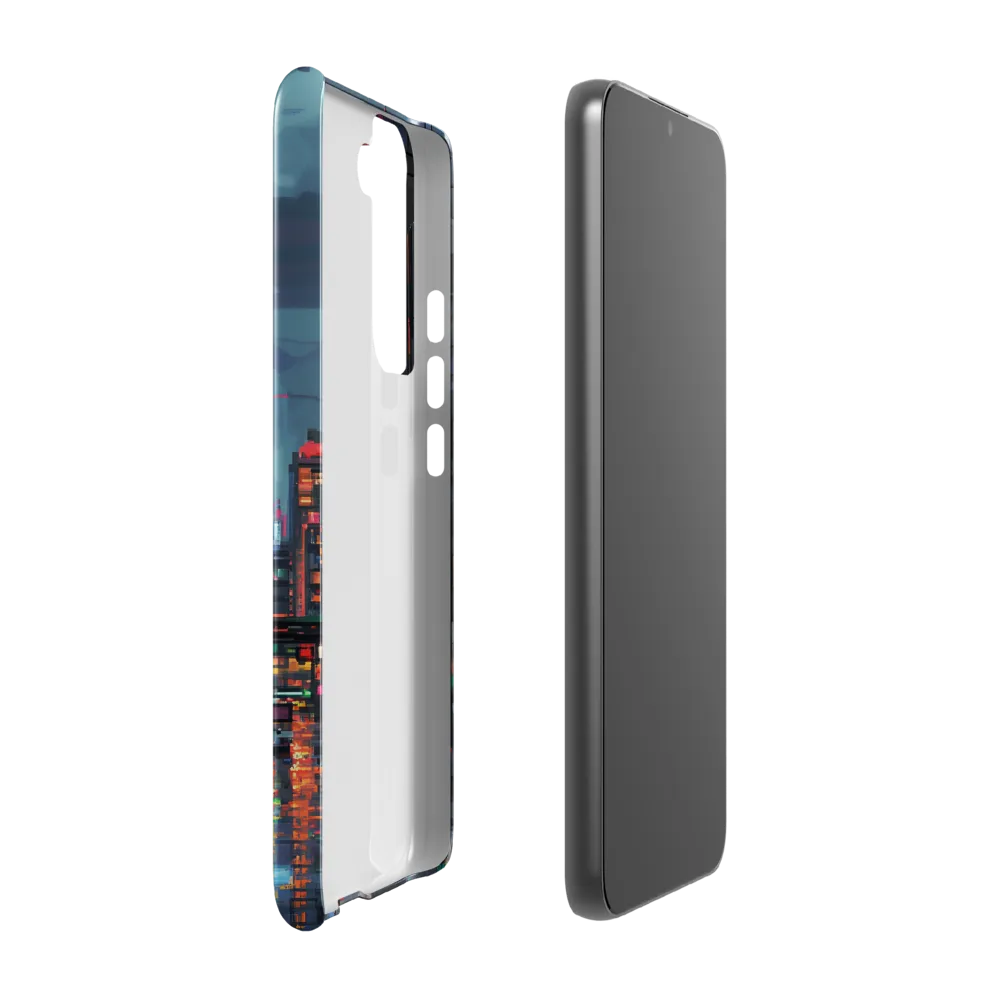 Neon Dreams: A Pixelated Urban Night