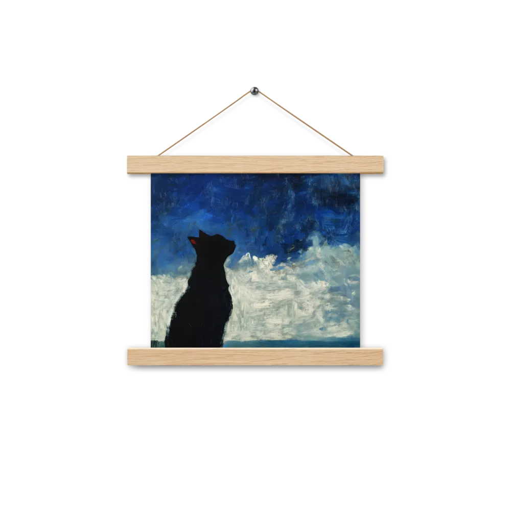 Serenade of the Night | Poster With Oak Wood Hanger | 10″×10″