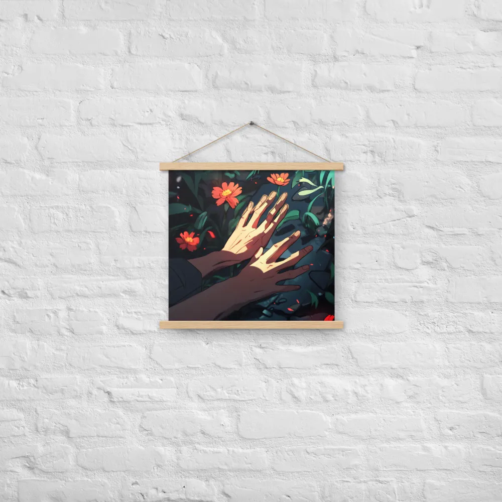 Whispers of Nature | Poster With Oak Wood Hanger | 18″×18″