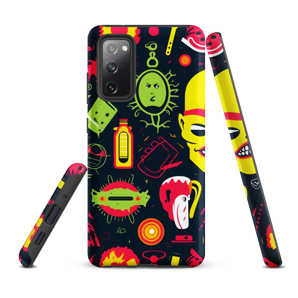 Neon Revelry: A Quirky Exploration of Modern Pop Art