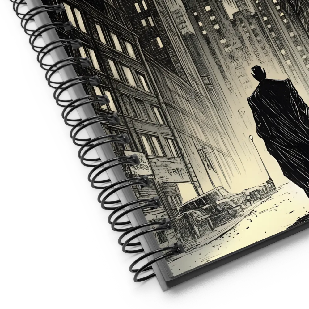 Shadows of the Gotham Night | Spiral Notebook