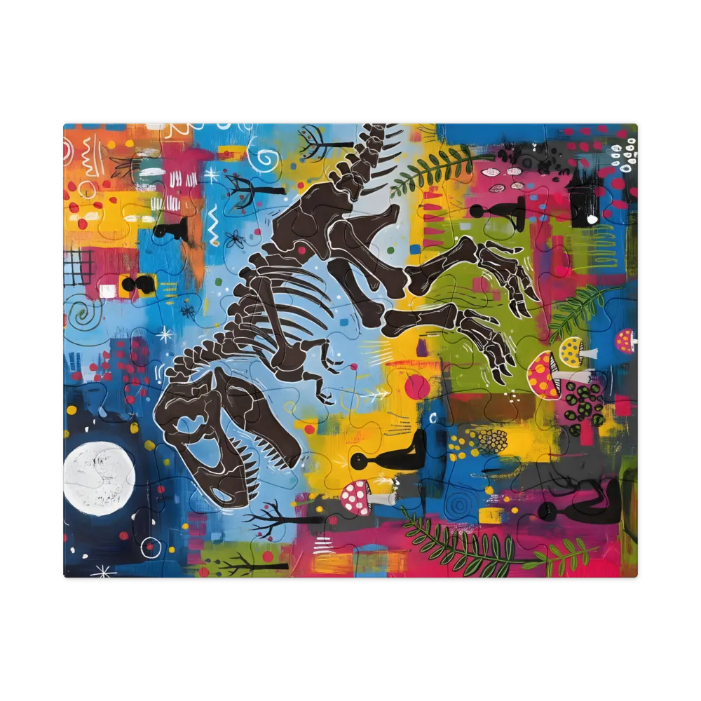 Dinosaur Dreamscape 
 Jigsaw Puzzle in Tin Box