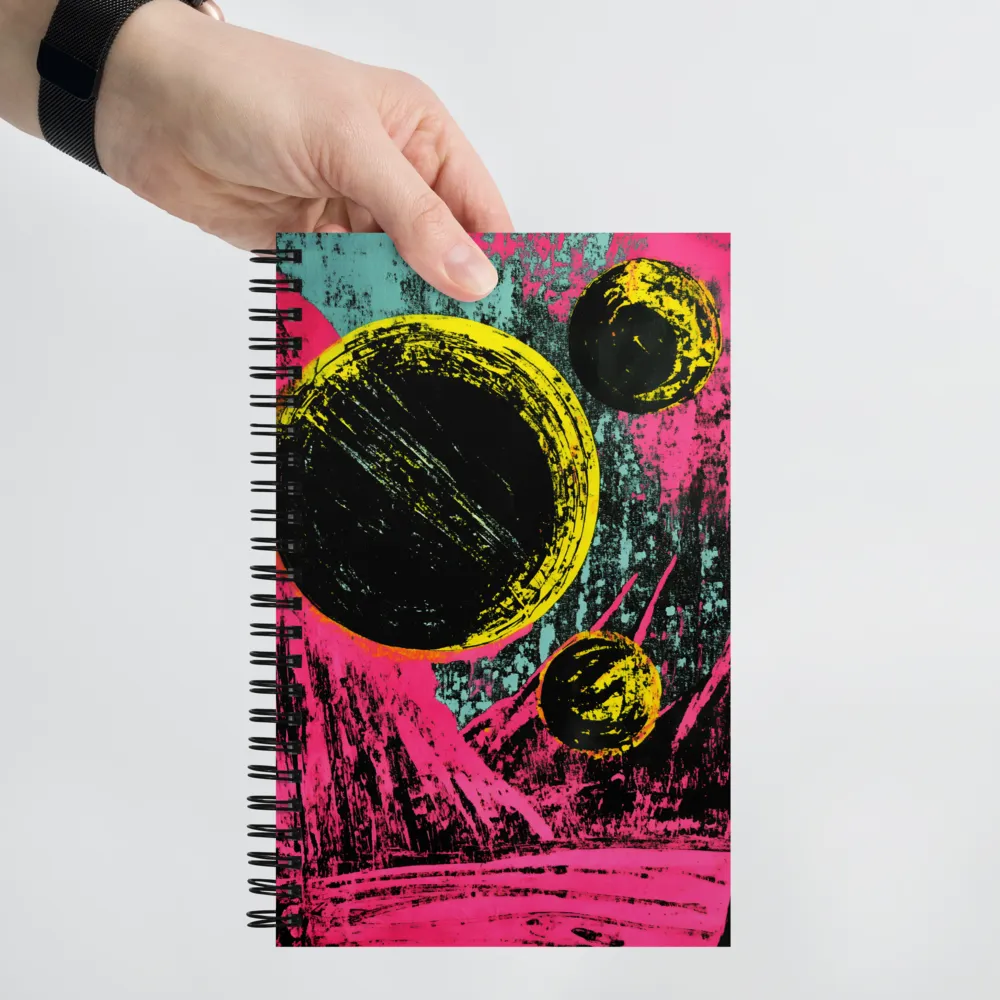 Cosmic Dance: An Abstract Exploration | Spiral Notebook