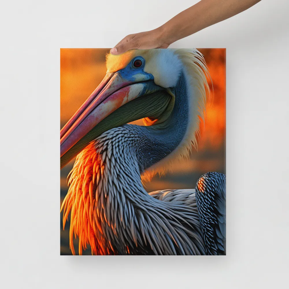 Elegance of the Pelican at Sunset