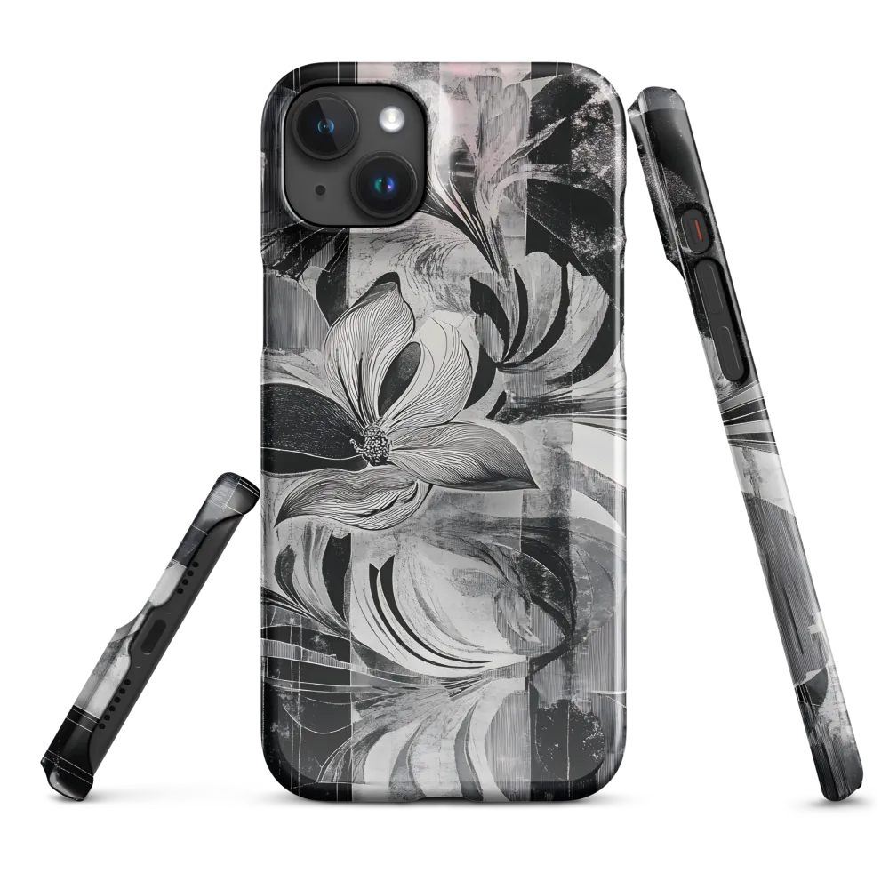 Floral Fusion in Monochrome