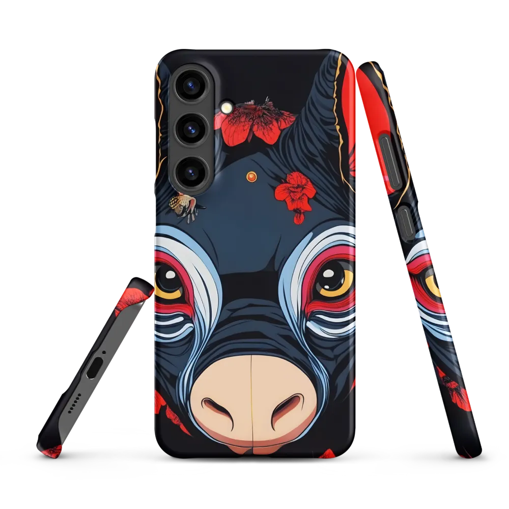 Mystical Bull with Floral Motifs
