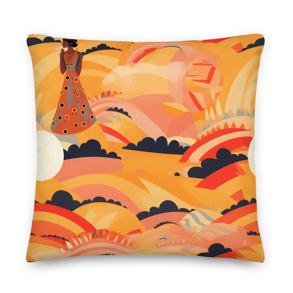 Whispers of the Abstract Horizon | Pillow | 22″×22″