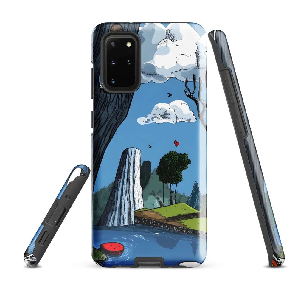 Whimsical Cliffside Reflections