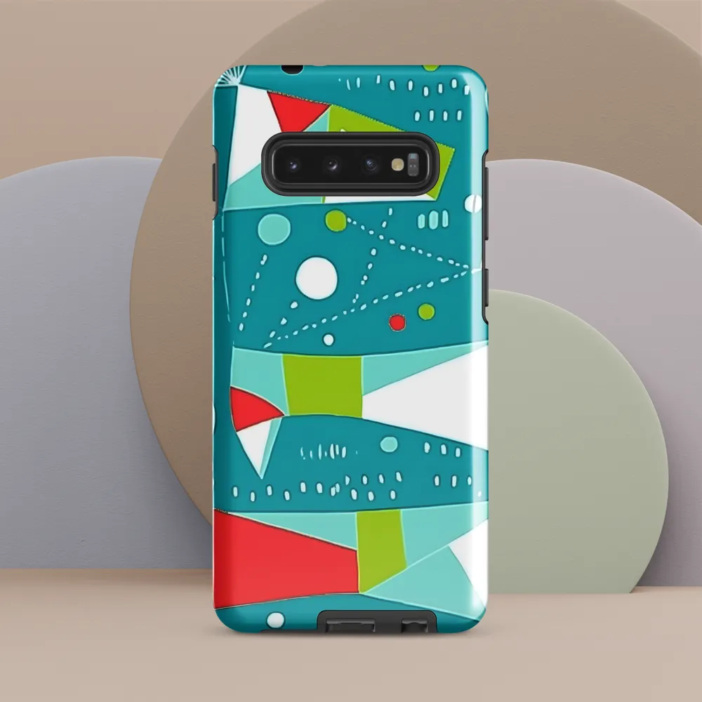 Dynamic Geometric Harmony | Phone Case |  S10 Plus | Tough Case | Glossy