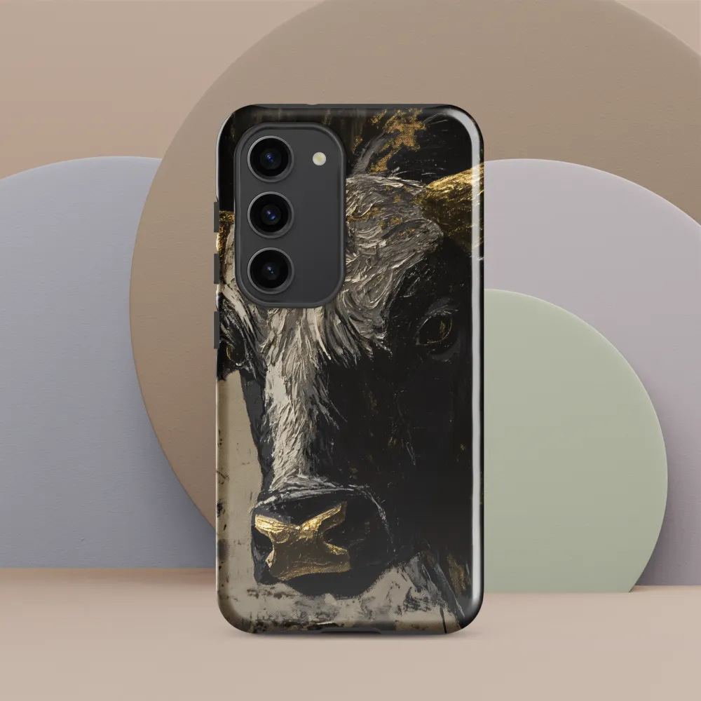 Majestic Bull: The Power in Black and Gold