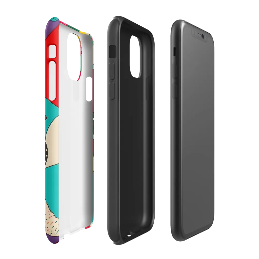 Playful Geometry in Color | Phone Case |  11 | Tough Case | Matte