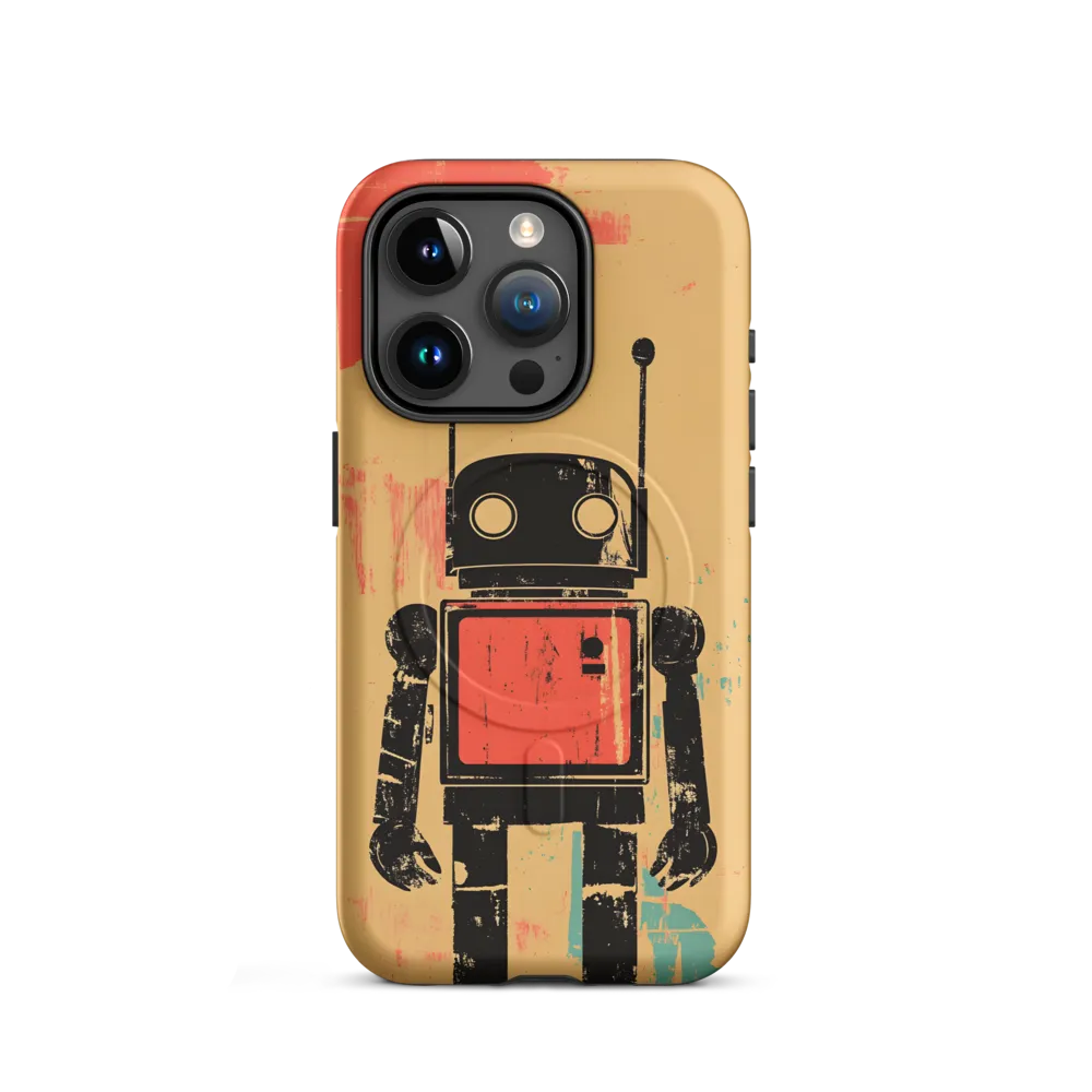 The Retro Robot | Phone Case |  15 Pro | MagSafe® Tough Case | Matte