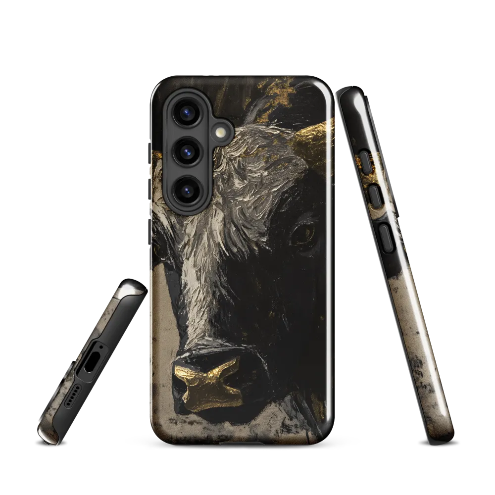 Majestic Bull: The Power in Black and Gold