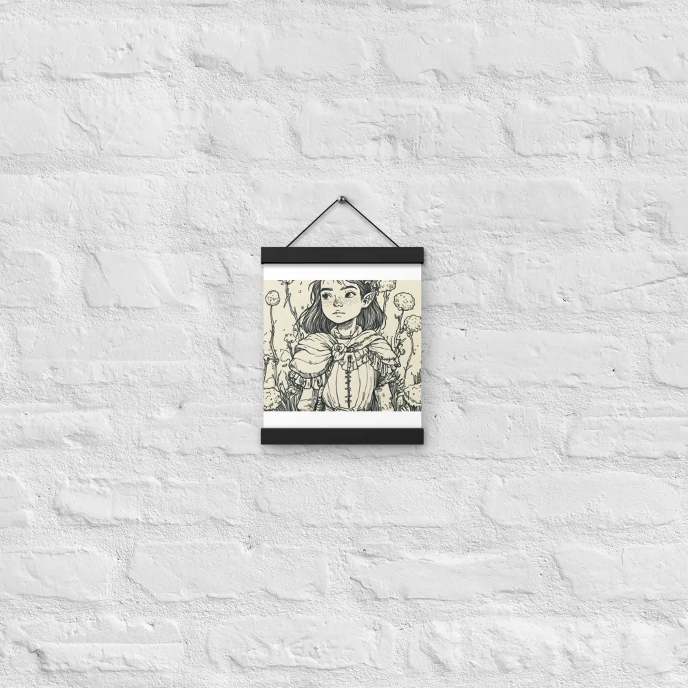 A Young Guardian of Nature | Poster With Black Wood Hanger | 8″×10″