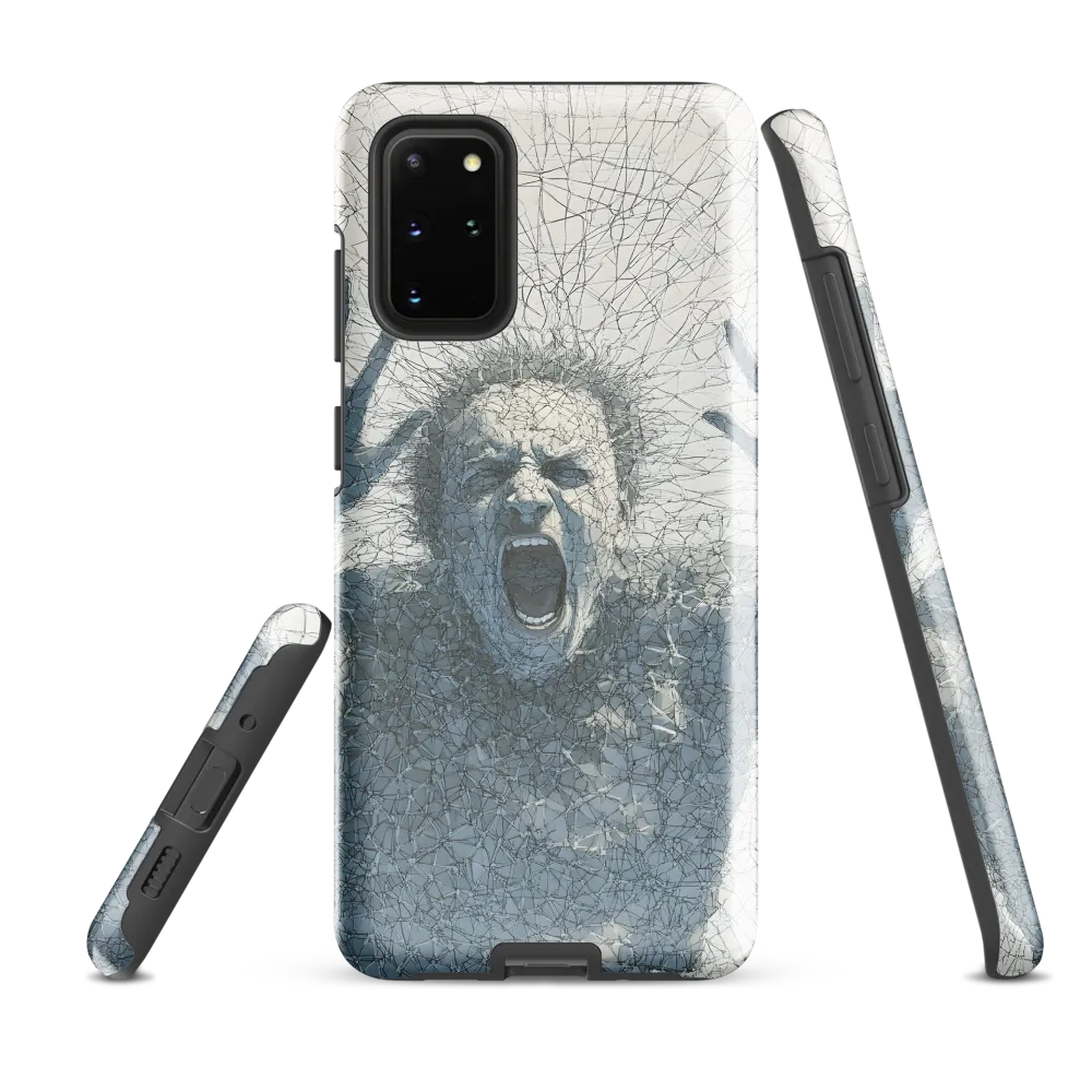 Breaking Free: An Expression of Anguish | Phone Case |  S20 Plus | Tough Case | Glossy