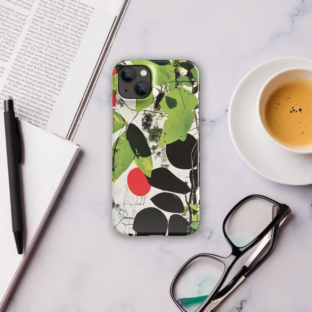 Nature's Geometry: A Contemporary Collage | Phone Case |  14 Plus | Snap Case | Glossy