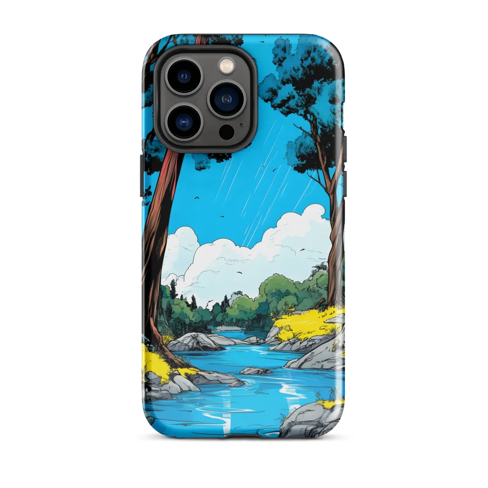Tranquil River in a Comic Landscape