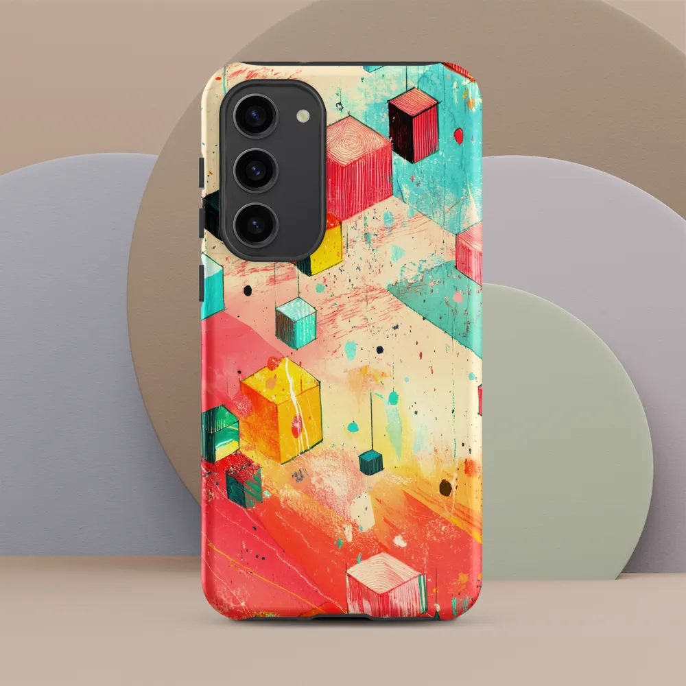 Suspended Cubes in Colorful Abstraction
