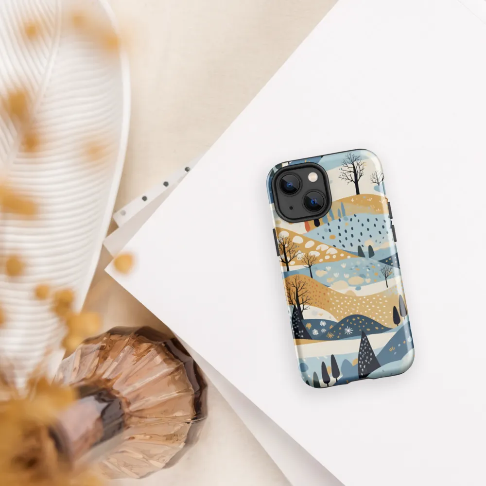 Whispers of a Playful Landscape | Phone Case |  13 mini | Tough Case | Glossy