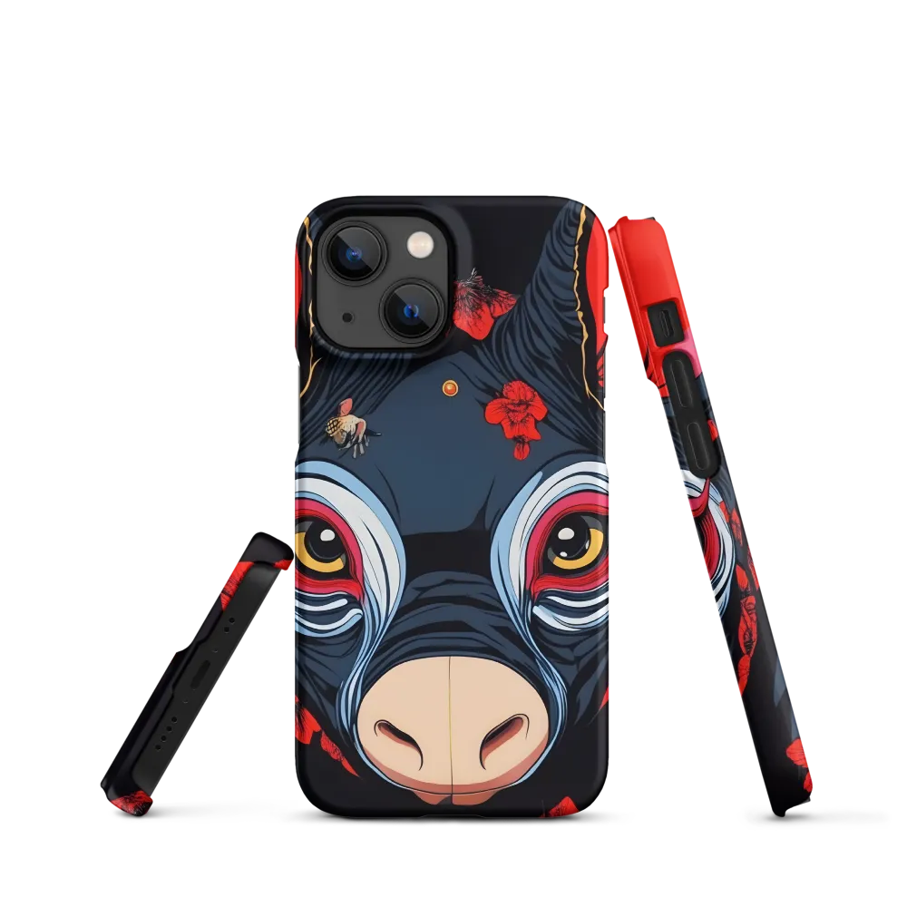 Mystical Bull with Floral Motifs