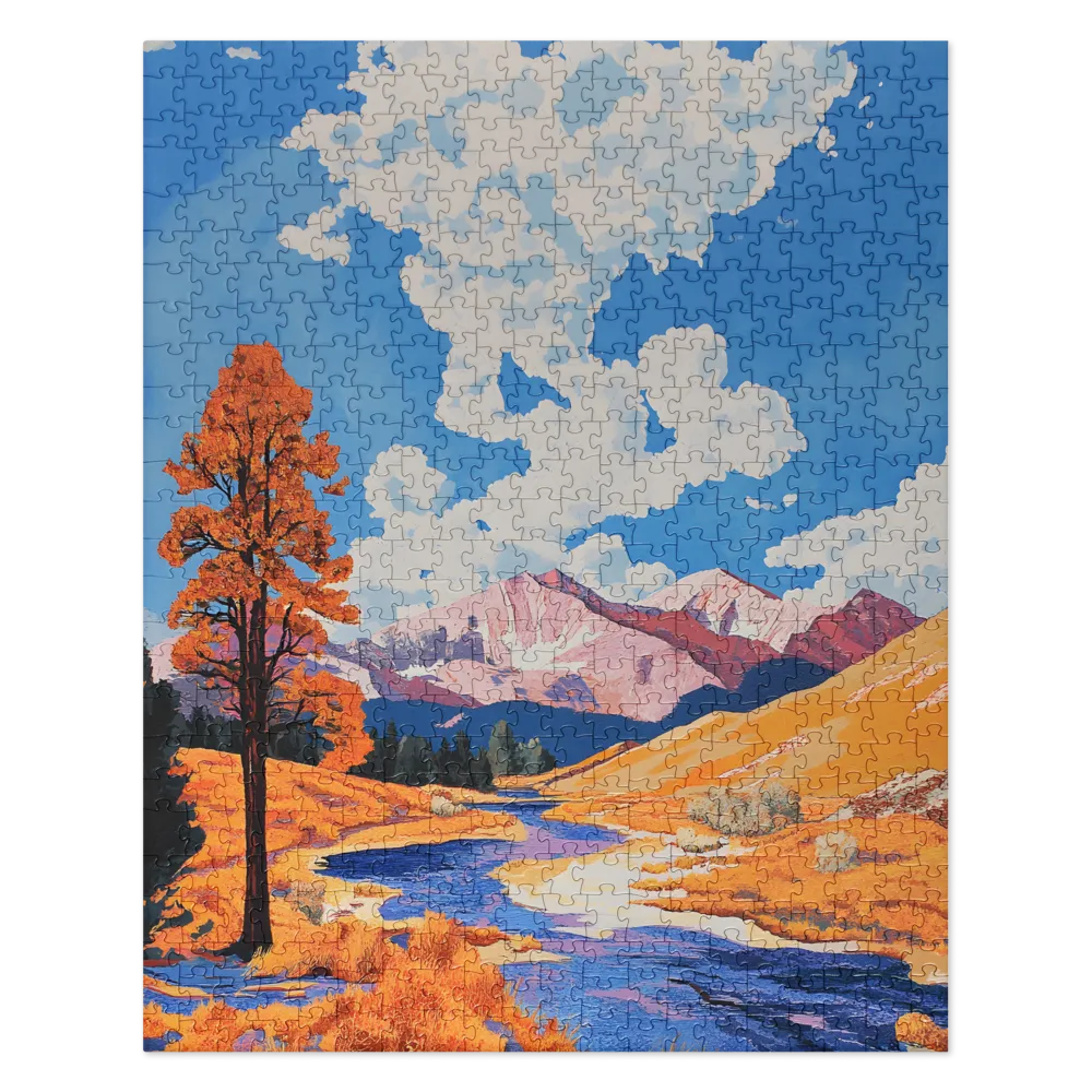 Autumn Serenity: A Vibrant Landscape | Jigsaw Puzzle | 520 pieces