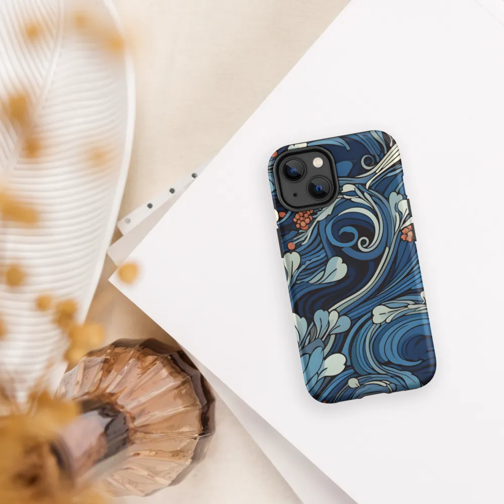 Nature's Elegance: An Oceanic Tapestry | Phone Case |  14 | Tough Case | Matte