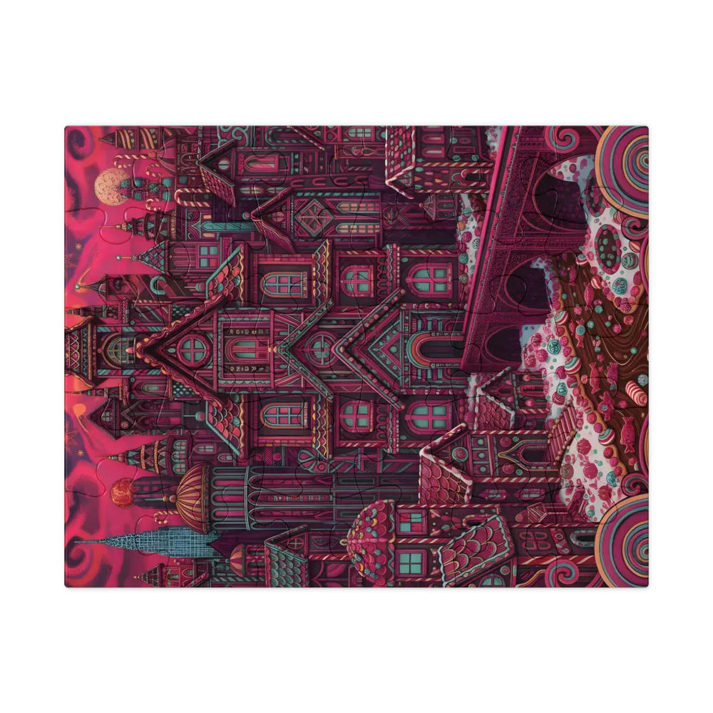 Gingerbread City 
 Jigsaw Puzzle in Tin Box