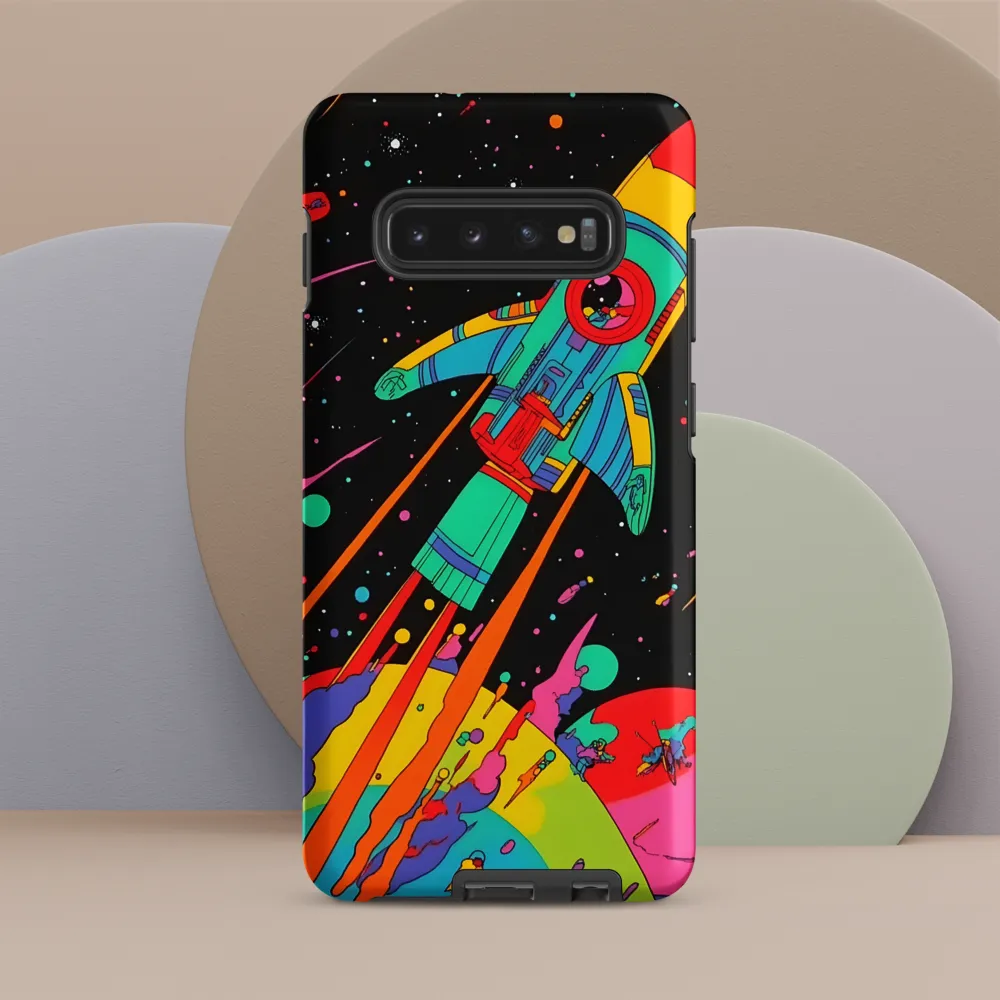 Cosmic Voyage: The Neon Lift-Off
