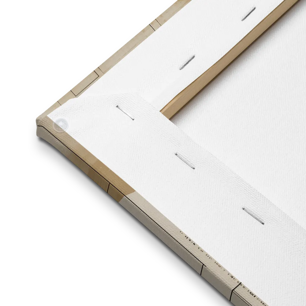 Geometric Elegance: A Modern Portrait | Thin Canvas | 16″×16″