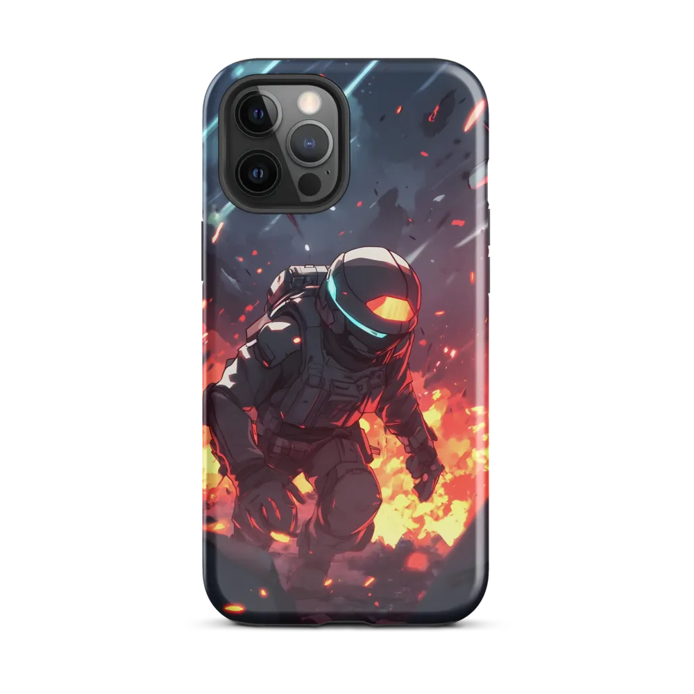 Astronaut Amidst Chaos