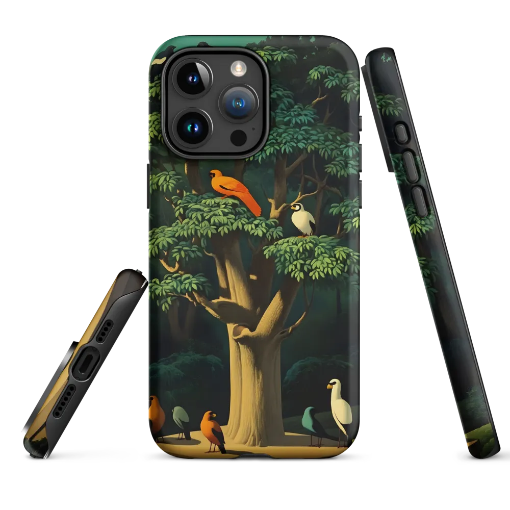 Harmony in Color: A Surreal Bird Symphony
