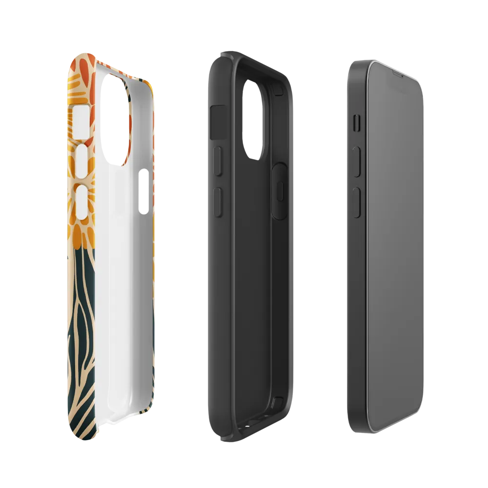 Serenity in Bloom | Phone Case |  13 mini | Tough Case | Glossy