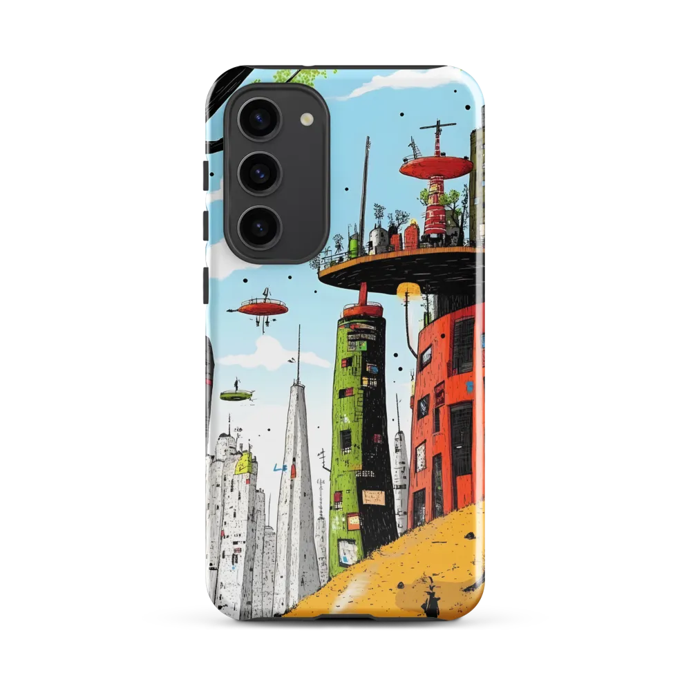 Futuristic Urban Dreamscape | Phone Case |  S23 Plus | Tough Case | Glossy