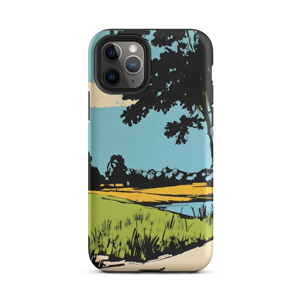 Vibrant Landscape in Pop Art Style