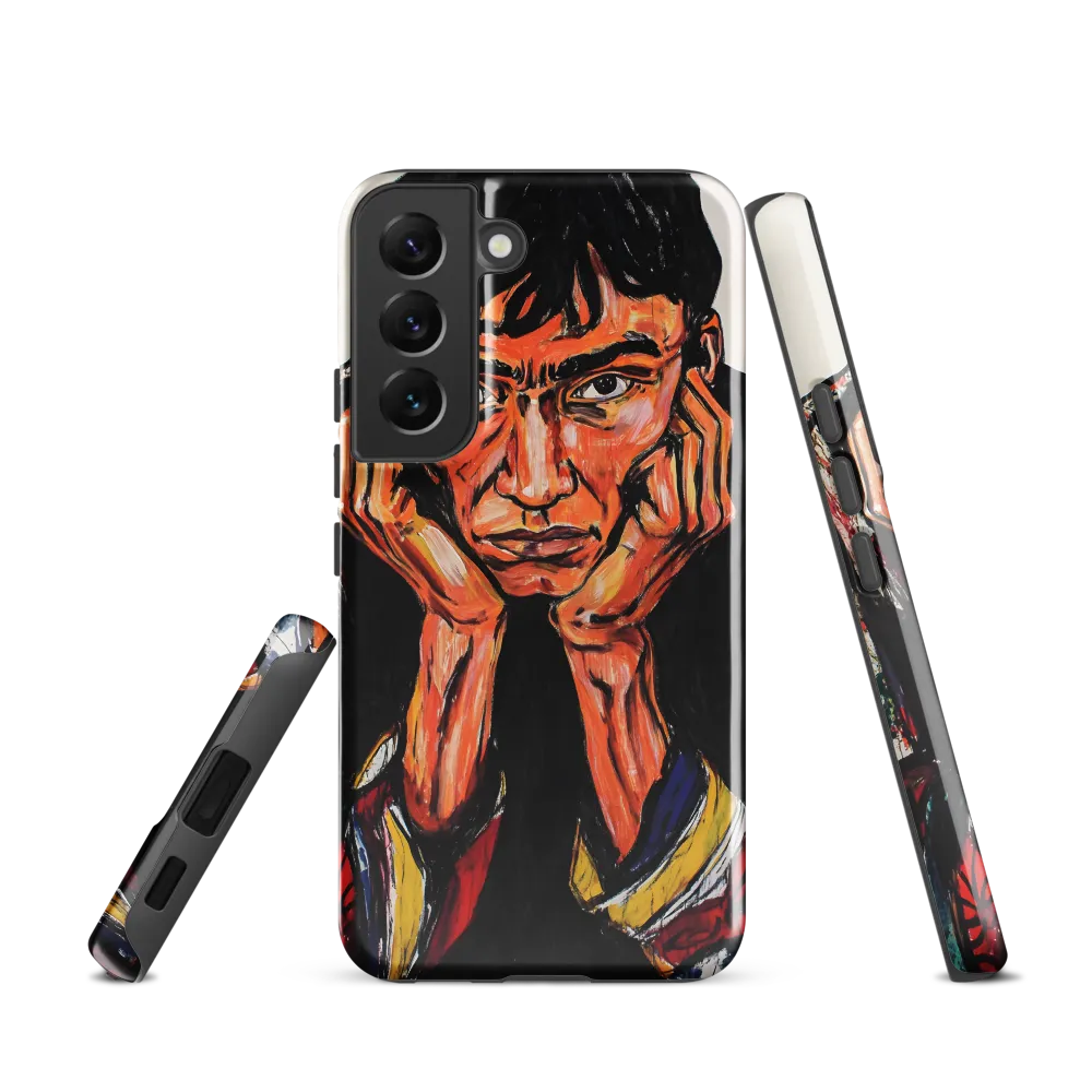 Contemplative Intensity: An Expressionist Portrait