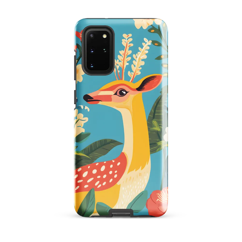 Serene Majesty: A Vibrant Deer Amidst Flora