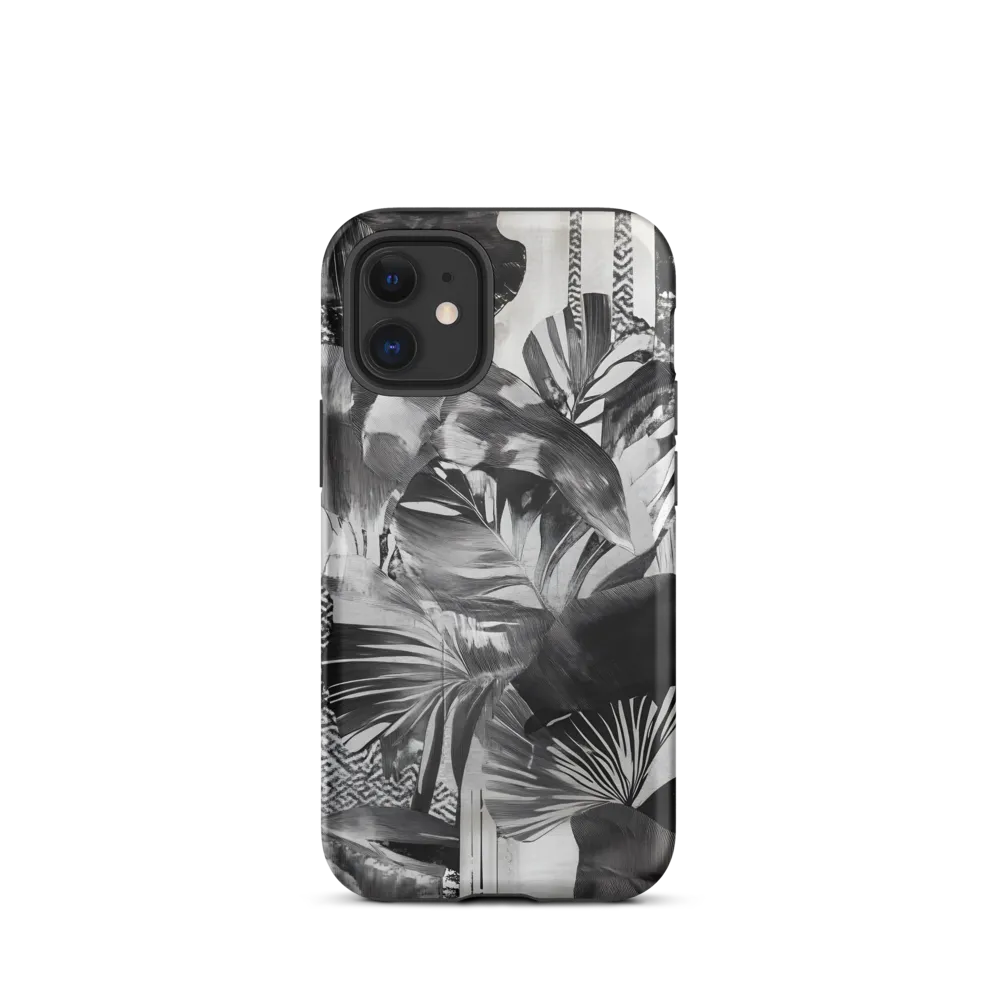 Monochrome Serenity in Tropical Foliage