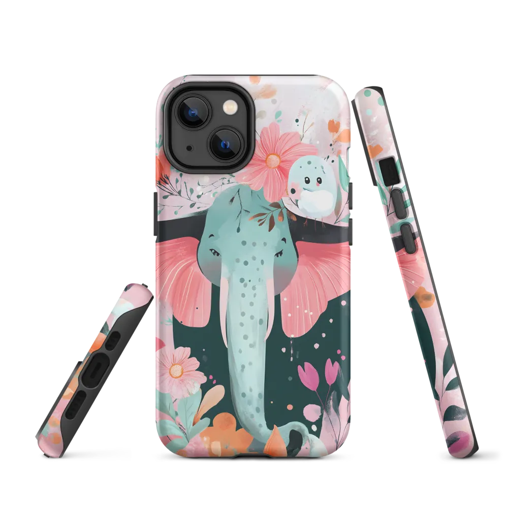 Whimsical Elephant in Bloom