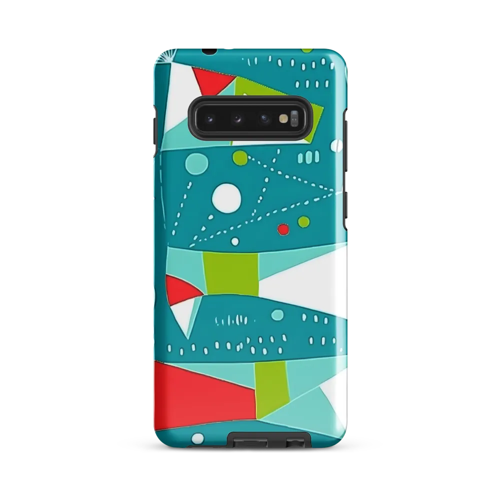 Dynamic Geometric Harmony | Phone Case |  S10 Plus | Tough Case | Glossy