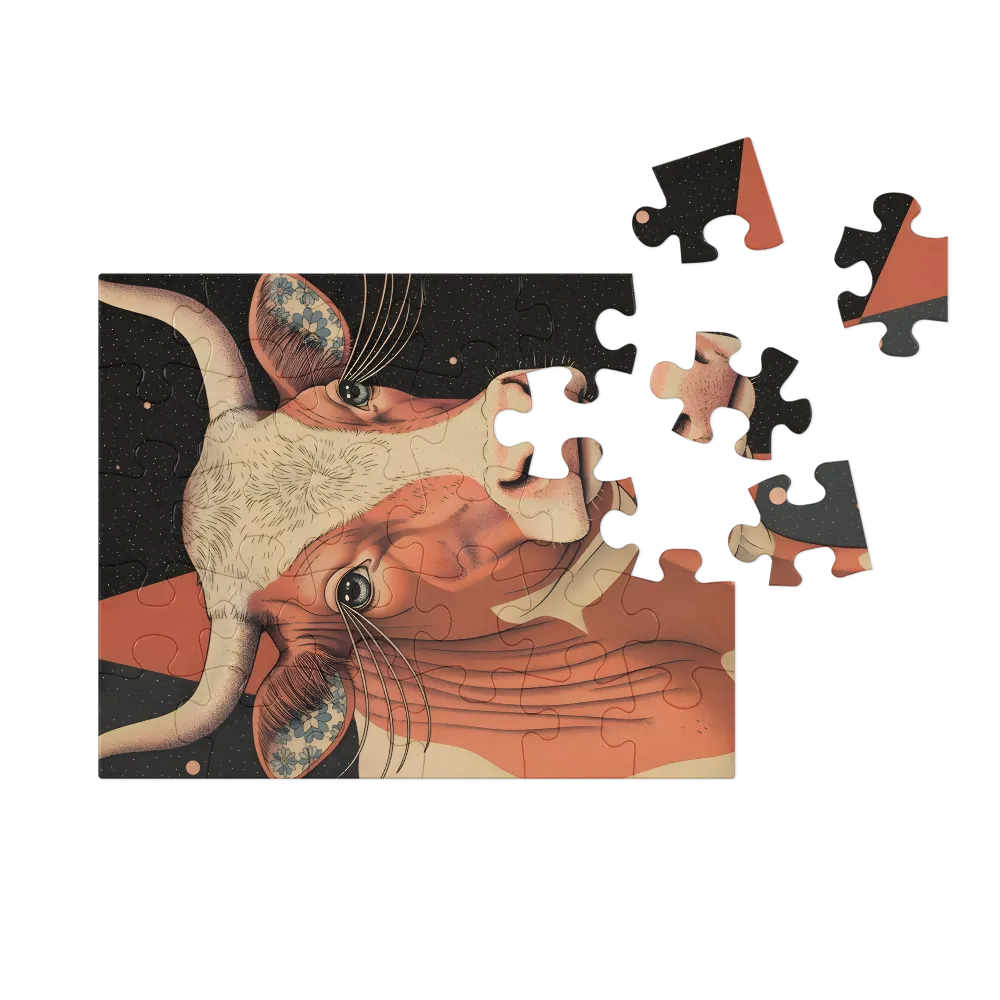 Celestial Cow 
 Jigsaw Puzzle in Tin Box