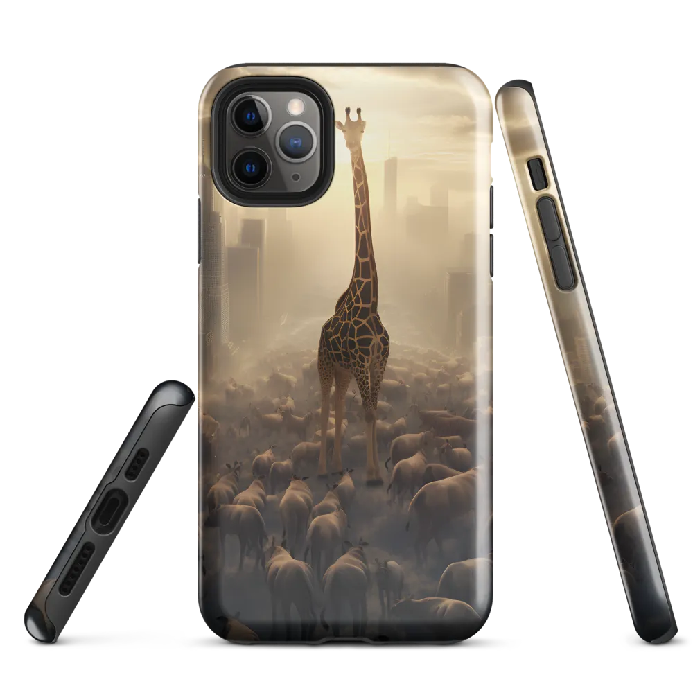 Urban Serengeti: A Giraffe's Perspective | Phone Case |  11 Pro Max | Tough Case | Glossy