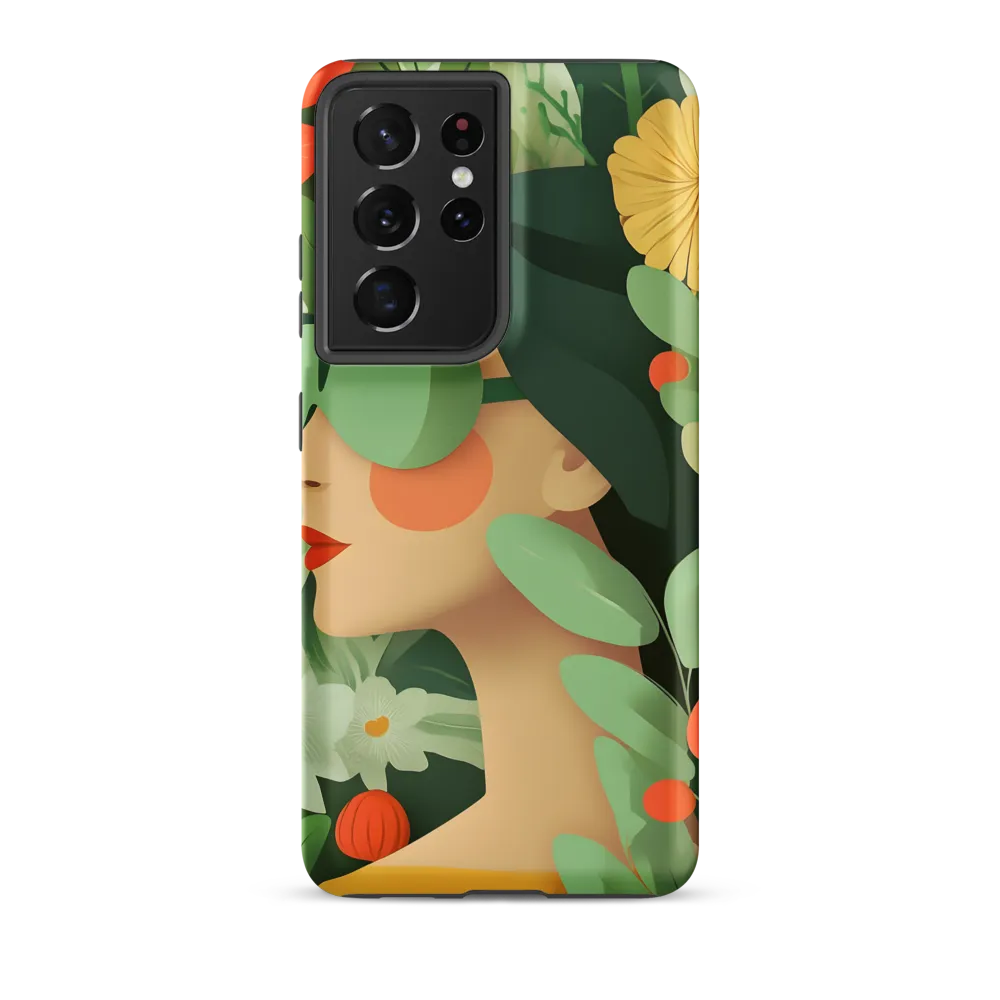 Nature's Serenity: A Modern Portrait | Phone Case |  S21 Ultra | Tough Case | Matte