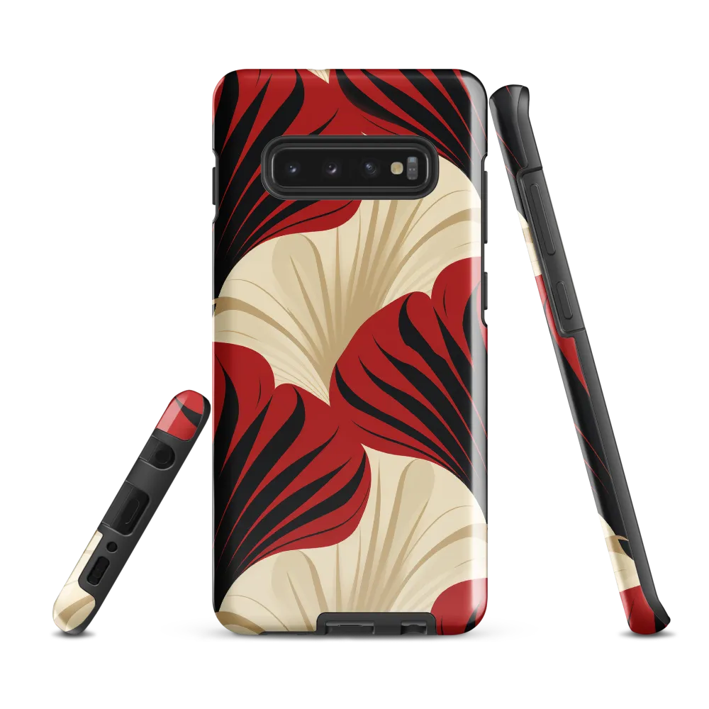 Elegance in Bloom: An Art Deco Floral Reverie | Phone Case |  S10 Plus | Tough Case | Glossy