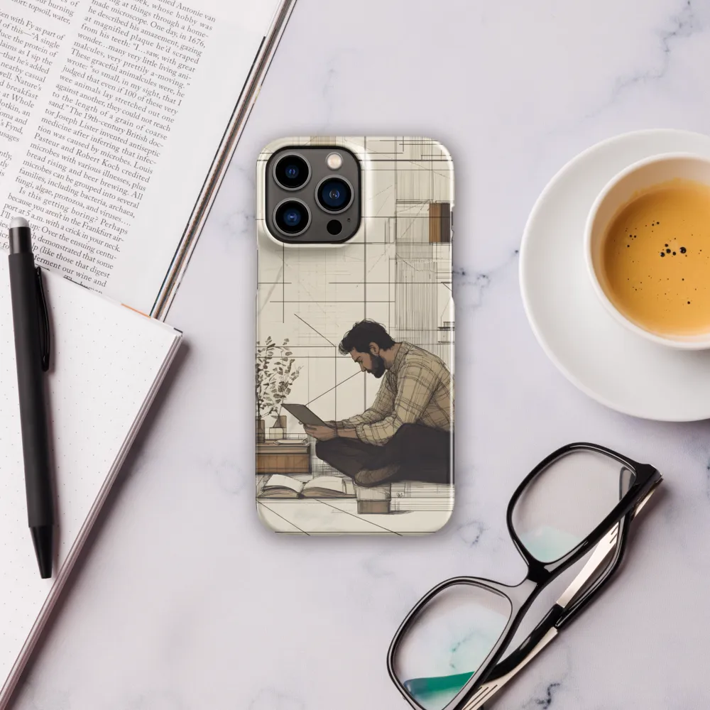 Quiet Reflections in Line | Phone Case |  13 Pro Max | Snap Case | Glossy