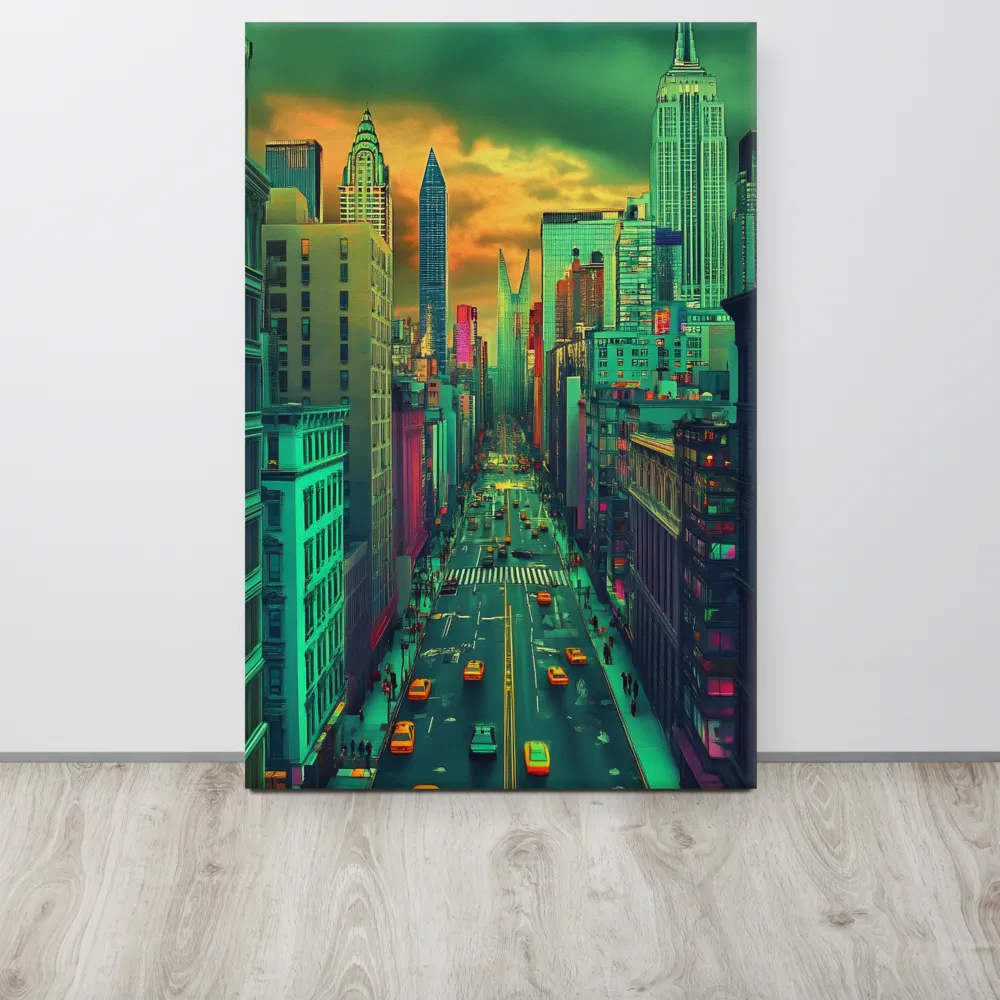 Urban Surrealism: Neon Dreams | Canvas | 24″×36″