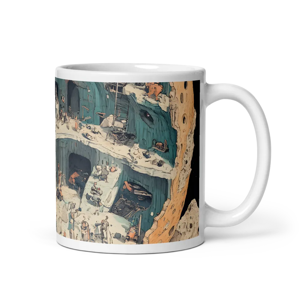 The Hollow Sphere: A Surreal Haven | Mug with White inside | 11 oz