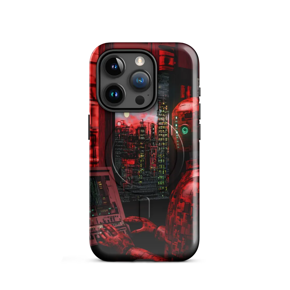 Urban Echoes of a Cybernetic Future | Phone Case |  15 Pro | MagSafe® Tough Case | Glossy