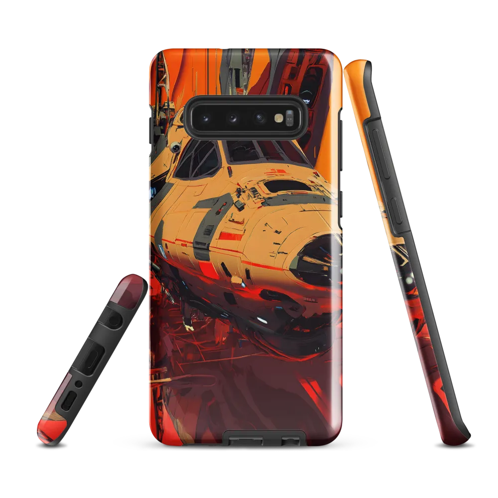 Futuristic Vessel: A Glimpse into Tomorrow | Phone Case |  S10 Plus | Tough Case | Glossy